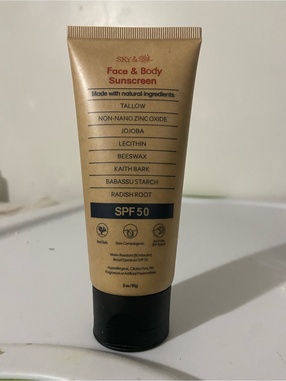 Mineral Sunscreen SPF 50 | With Grass-Fed Tallow & Zinc Oxide | Non-Greasy Fo...